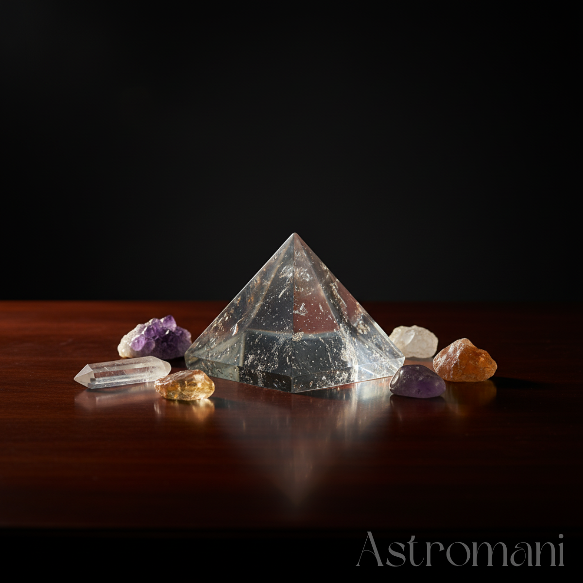 Sphatik Pyramid Premium