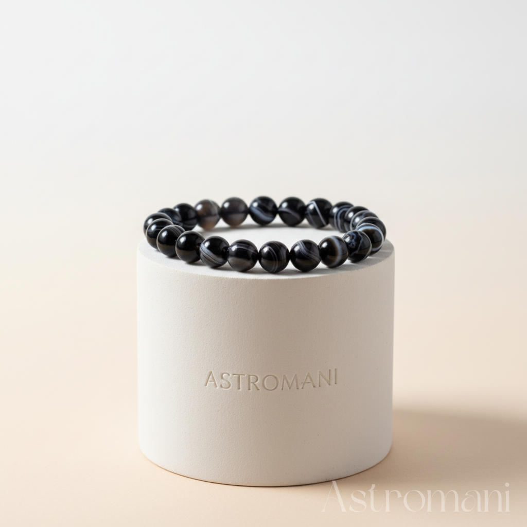 Black Agate Bracelet Premium