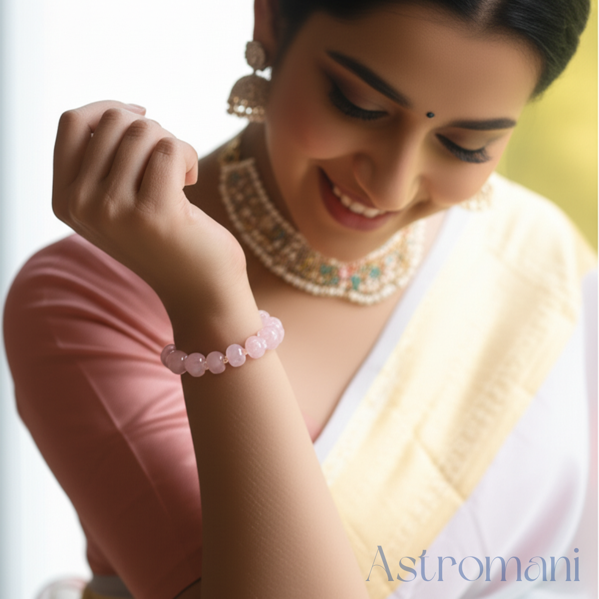 Rose Quartz Bracelet Premium